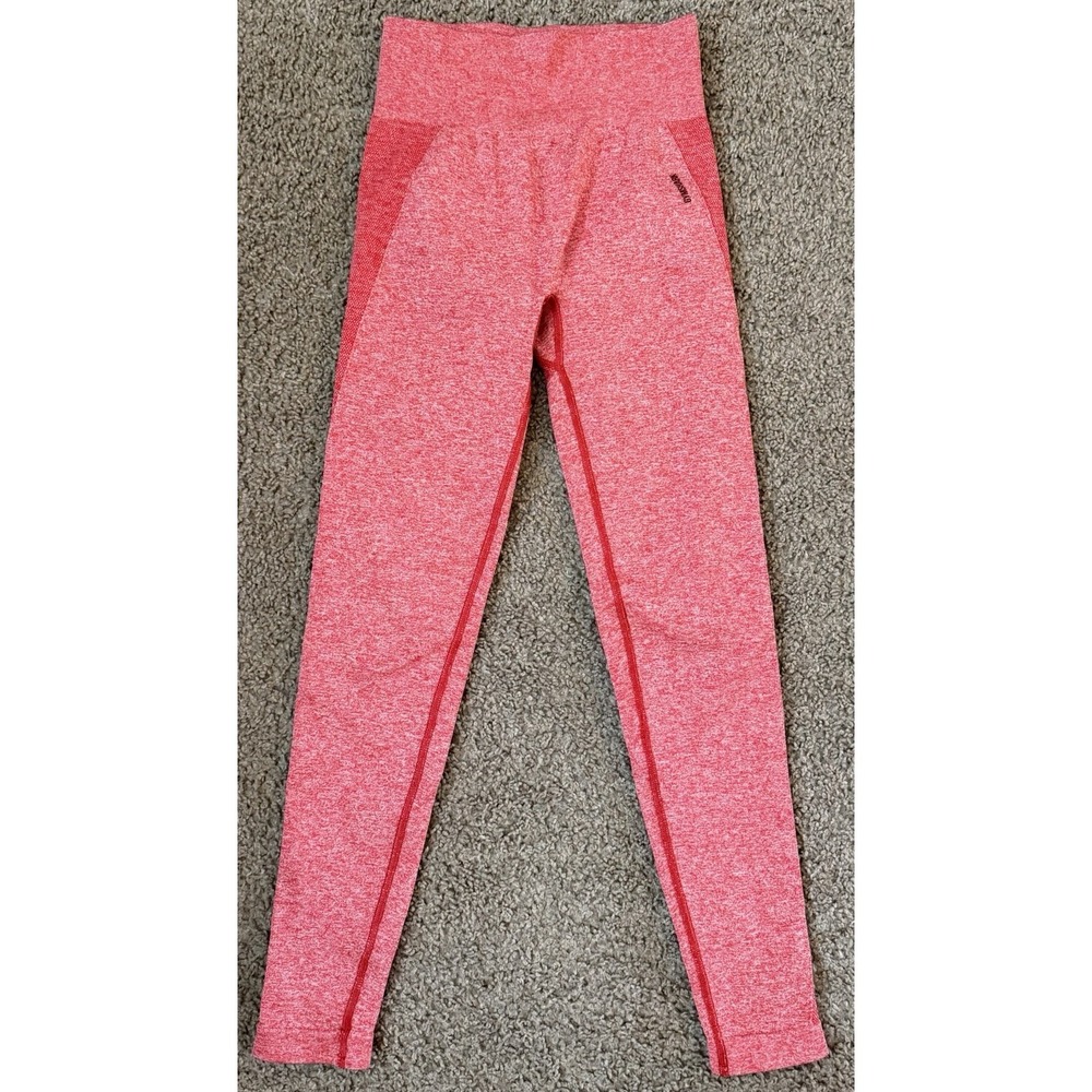 Gymshark Women's Leggings Workout‎ Gym Heathered Red Size Small